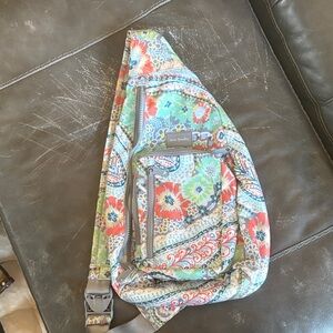 Vera Bradley Multicolor Floral Sling Backpack